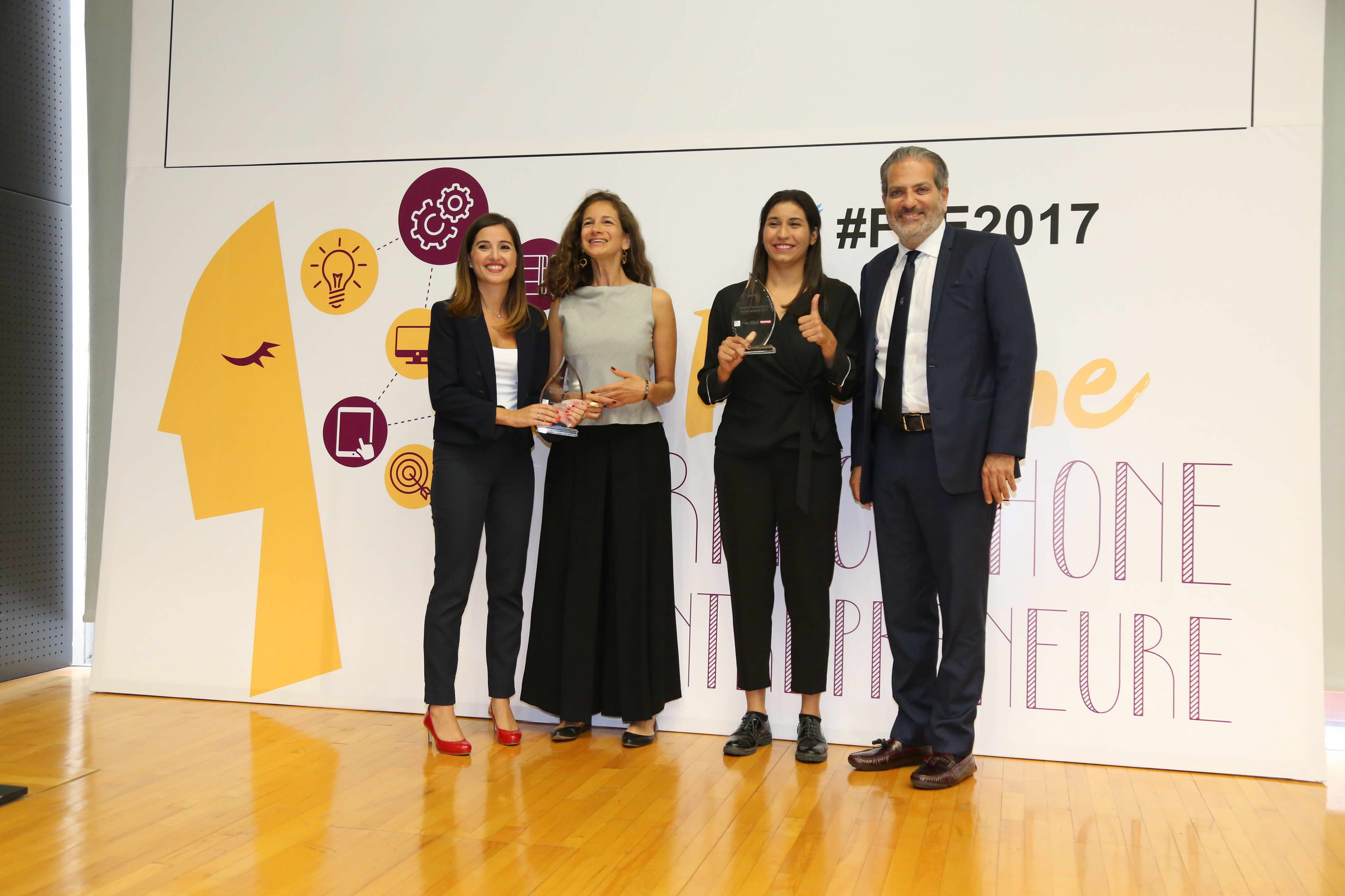 FFE2017 winners with Berytech CEO Maroun Chammas